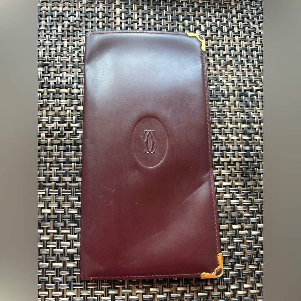Cartier Burgundy Long Wallet